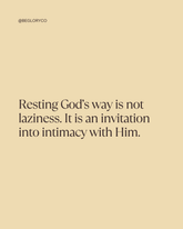 Rest, Presence, and Creating with God