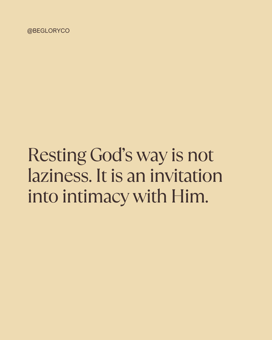 Rest, Presence, and Creating with God