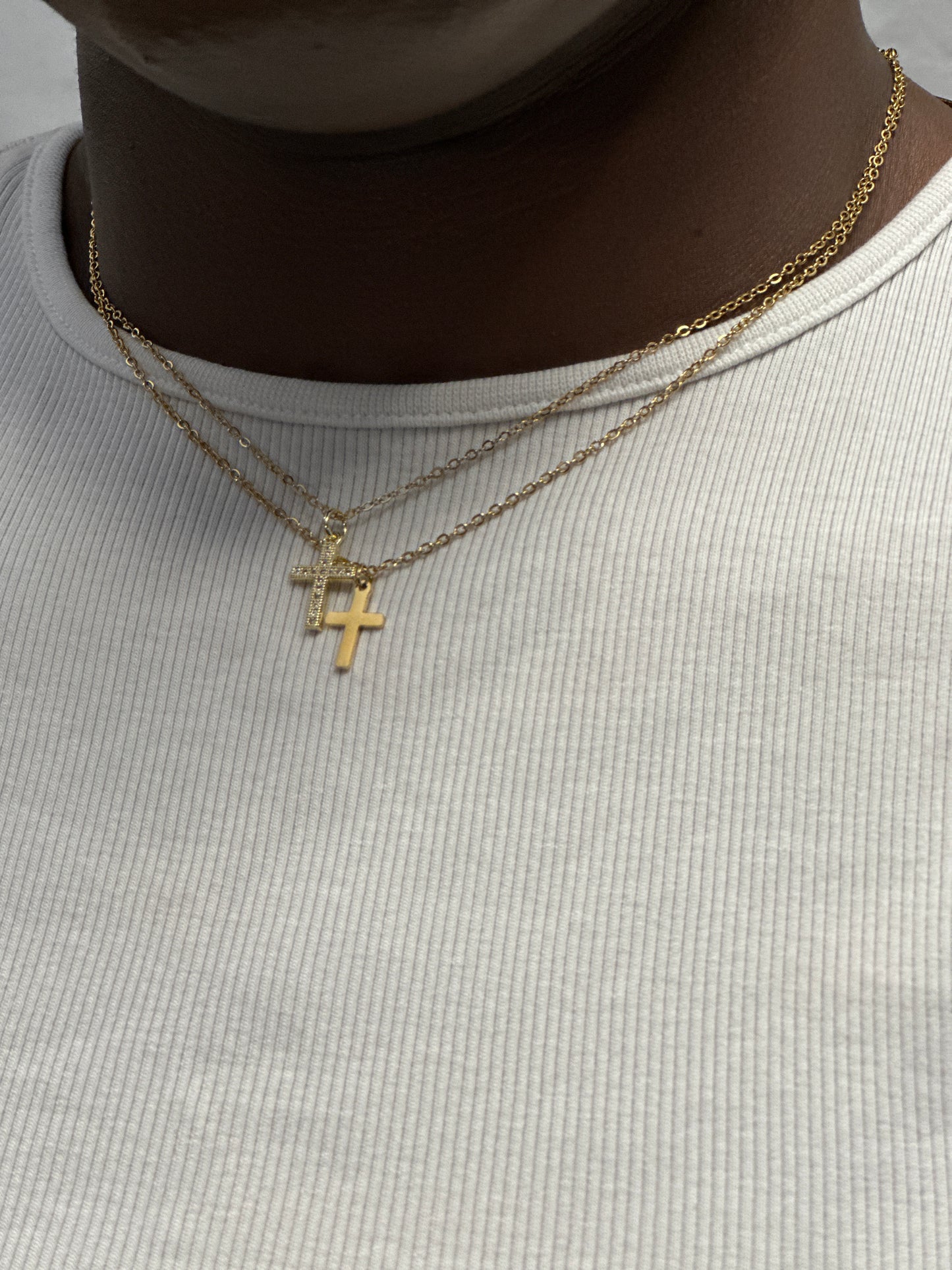 Eunice Mini Cross Necklace