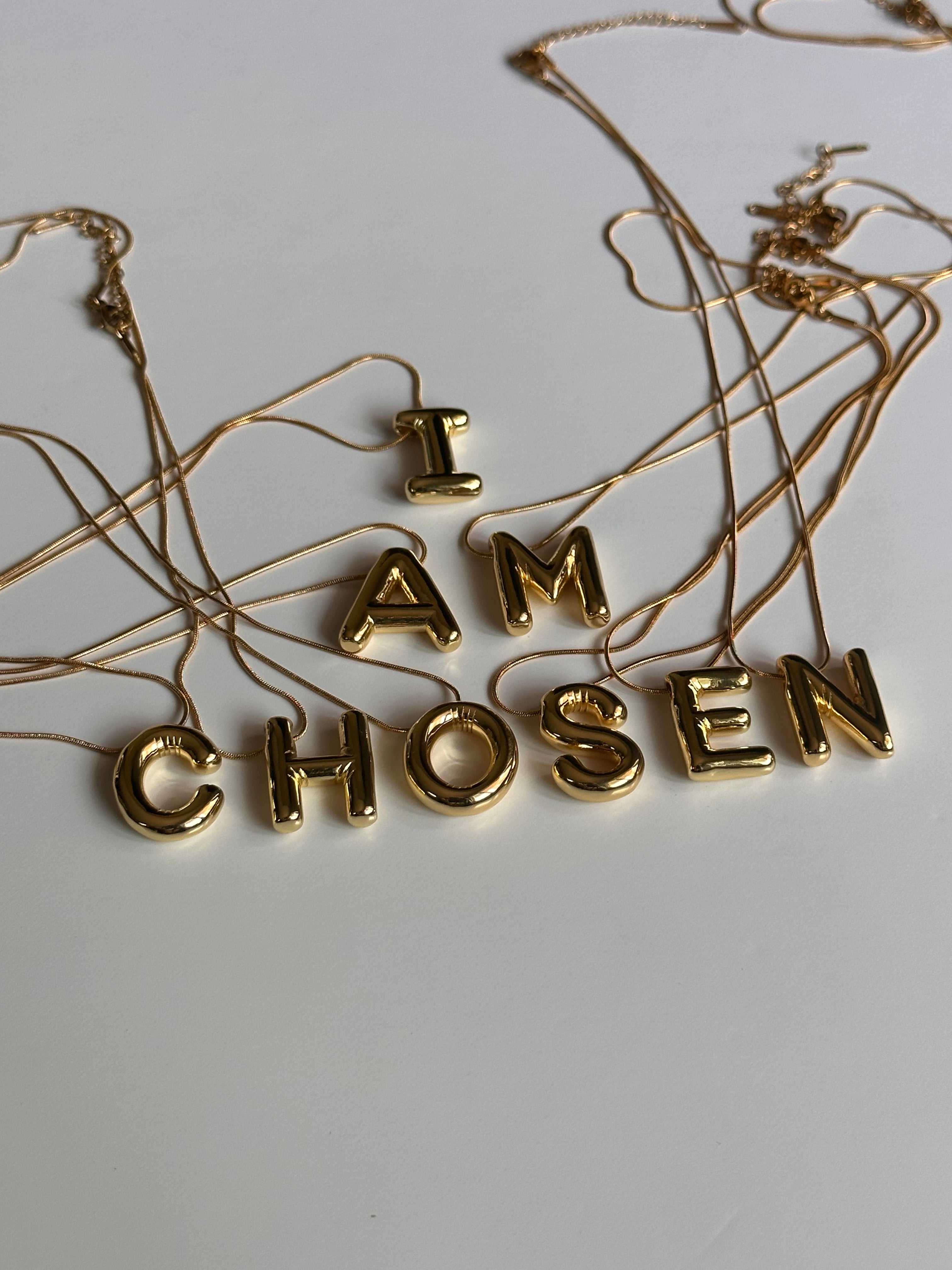 BOLD Letter Necklace