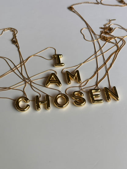 BOLD Letter Necklace