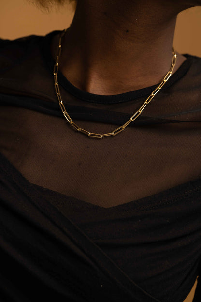 Elle Paperclip Necklace