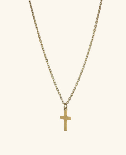 The Eunice Mini Cross Necklace, inspired by the faithful mother Eunice, features a delicate mini cross pendant symbolizing faith, grace, and legacy. With a 42 cm chain and 5 cm extender, it honors the quiet yet powerful impact of a mother’s faith, as seen in 2 Timothy 1:5.